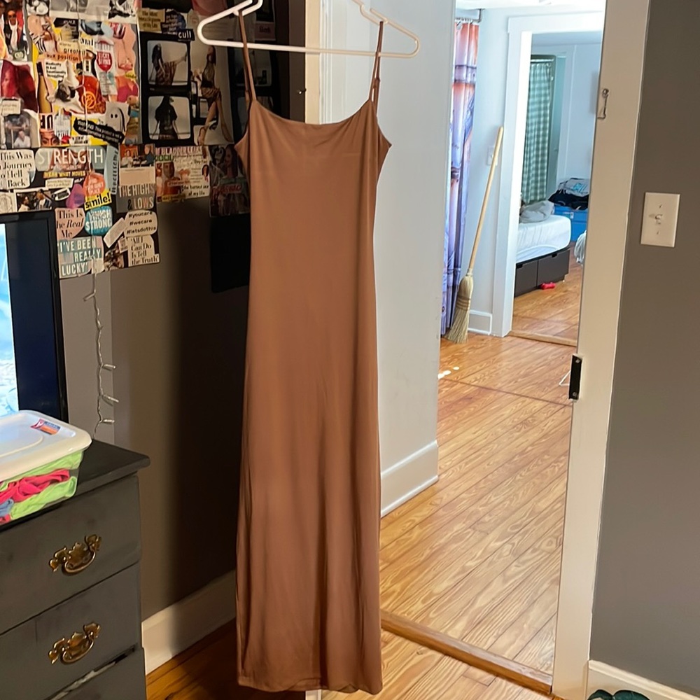 Brown Bodycon dress